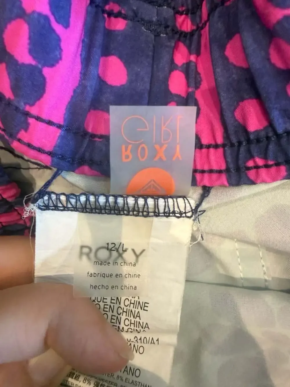 Roxy Girl's Batik Paradise Board Shorts Size 12/L